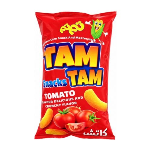 Tam Tam Tomato Corn Snacks, 140 g (4.94 oz)