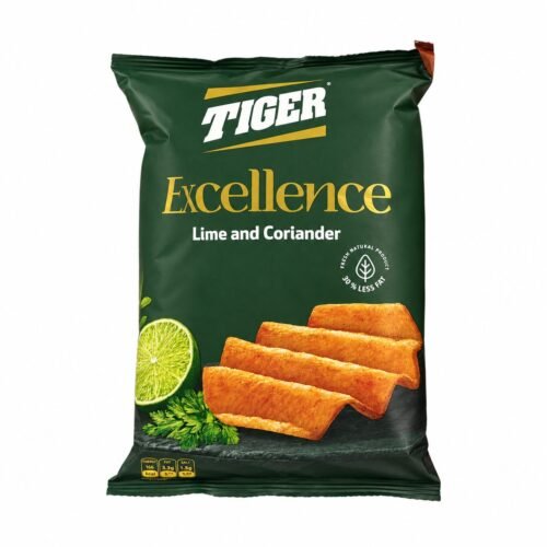 Tiger Excellence Lime & Coriander Potato Chips, 80 g (2.82 oz)