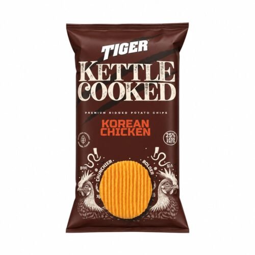 Tiger Kettle Cooked Korean Chicken Potato Chips, 90 g (3.17 oz)